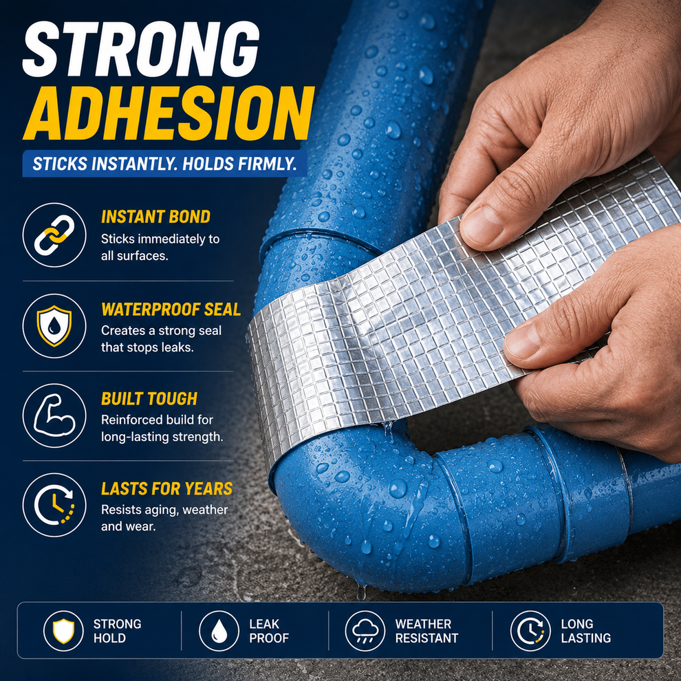 UM™ - Waterproof Aluminium Butyl Tape – Instant Leak Repair Seal🌧️💦🚫