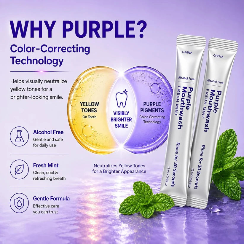 Purple Whitening Mouthwash- 20 Sachets