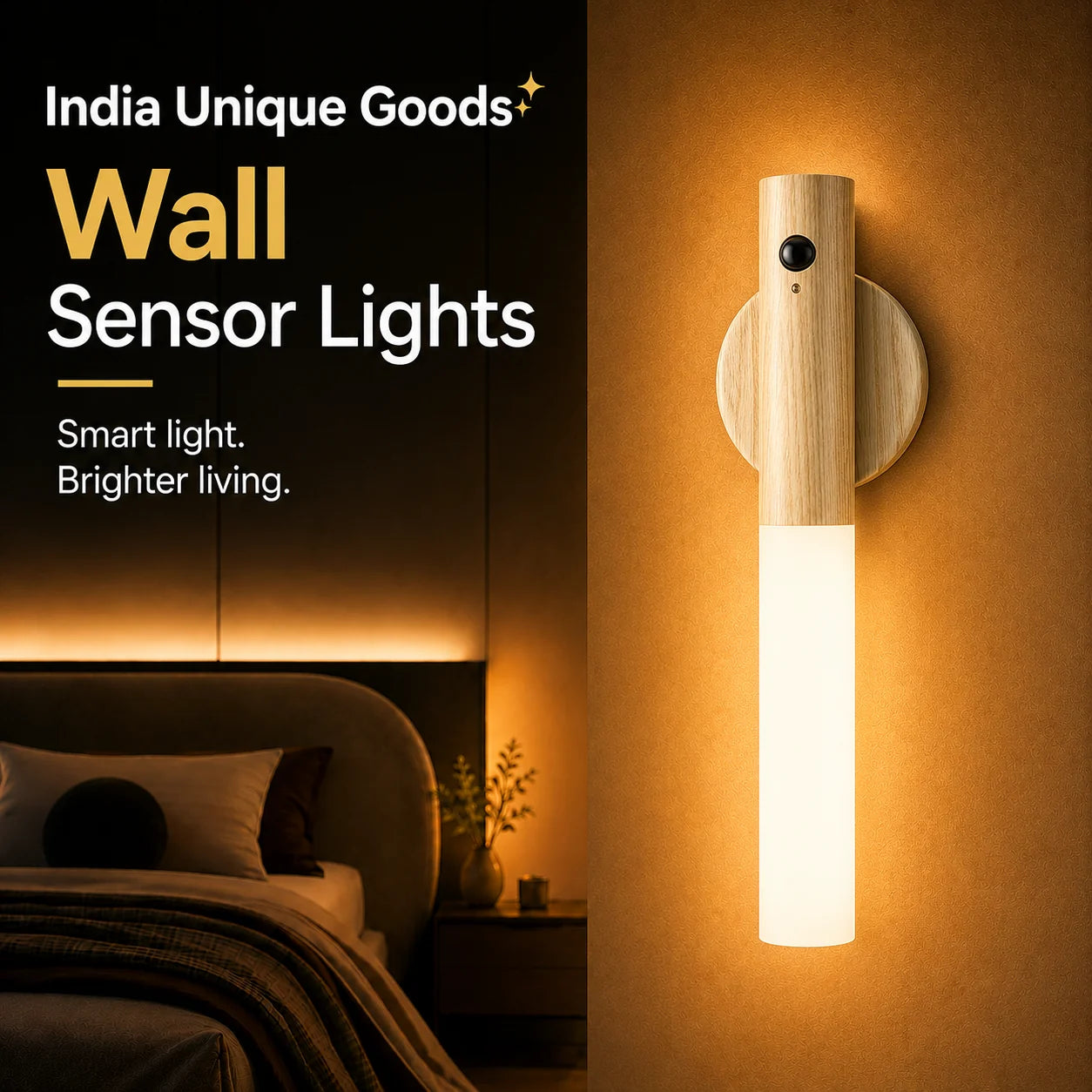 Magnetic Sensor Wall Light