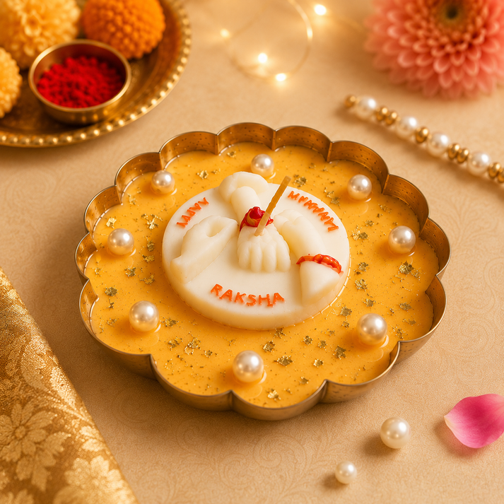 Rakhi Blessings Diya & Premium Cash Gift Envelope Combo | Raksha Bandhan Gift Set