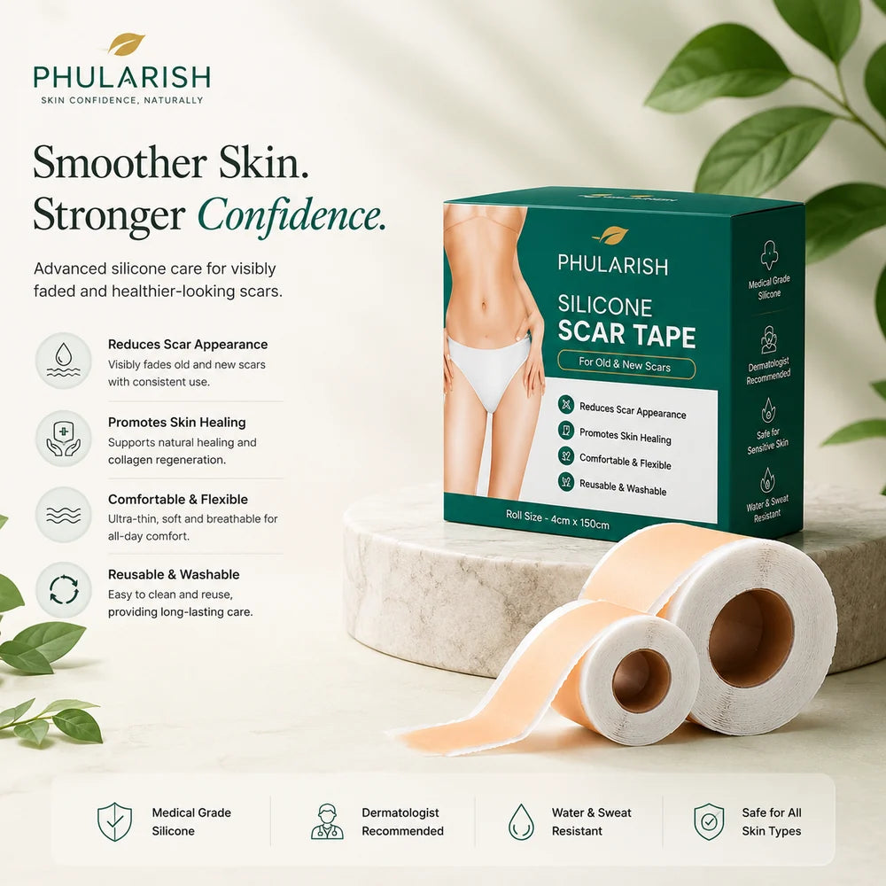 Silicone Scar Tape Sheet for Surgical, Injury & Acne Scars & Marks