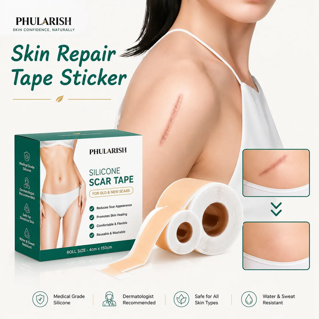 Silicone Scar Tape Sheet for Surgical, Injury & Acne Scars & Marks