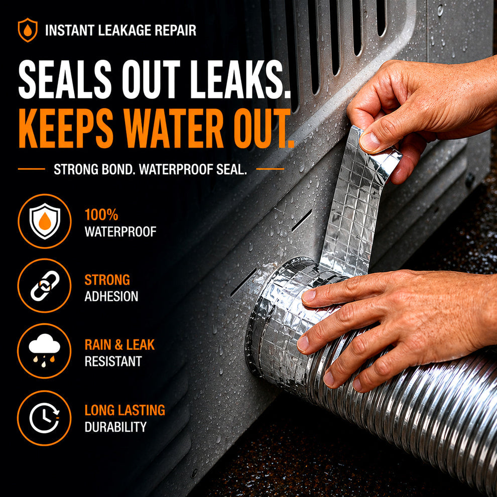 UM™ - Waterproof Aluminium Butyl Tape – Instant Leak Repair Seal🌧️💦🚫