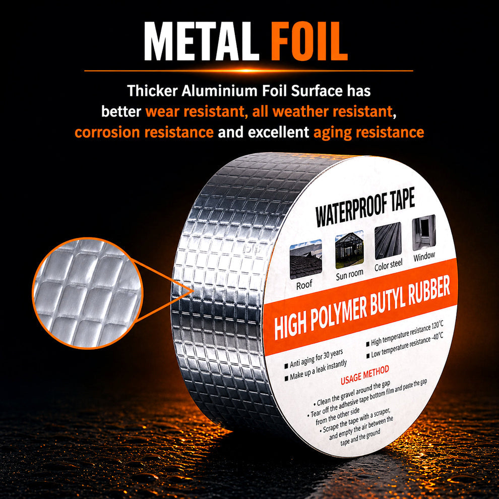 UM™ - Waterproof Aluminium Butyl Tape – Instant Leak Repair Seal🌧️💦🚫