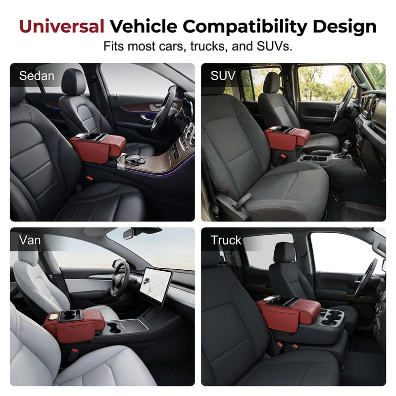 5 in 1 Universal Fit Car Armrest Console Cushion