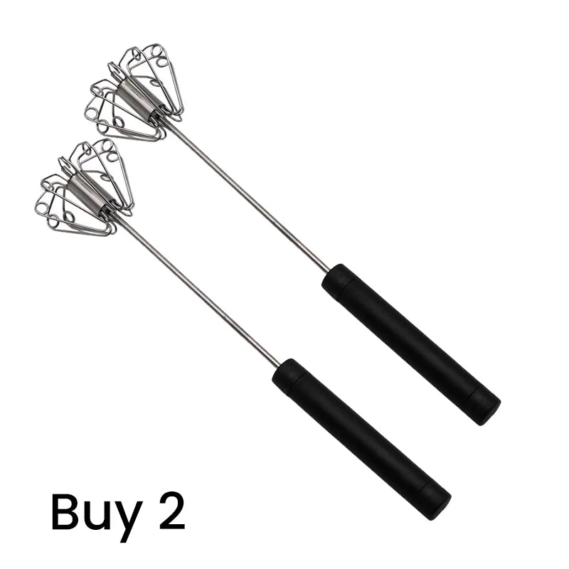 🔥Stainless Steel Semi-Automatic Hand Egg Beater